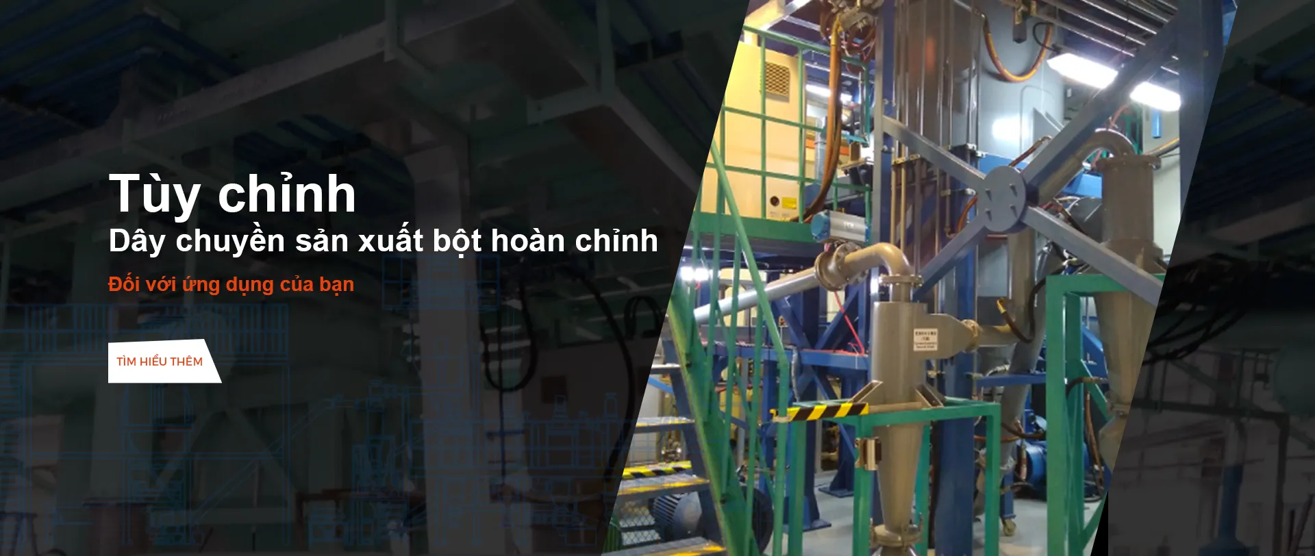 TÙY CHỈNH dây chuyền sản xuất bột hoàn chỉnh